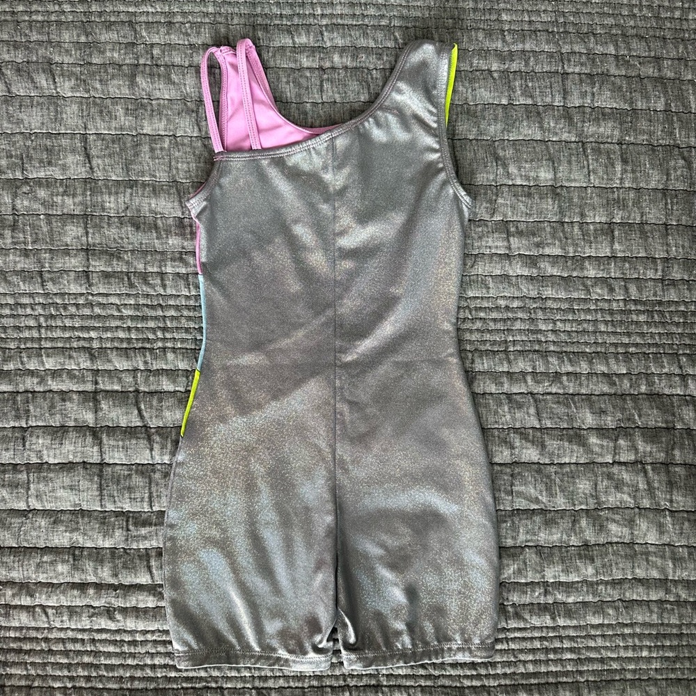 Colorful Sleeveless Leotard biketard unitard 7/8 - Picture 2 of 3